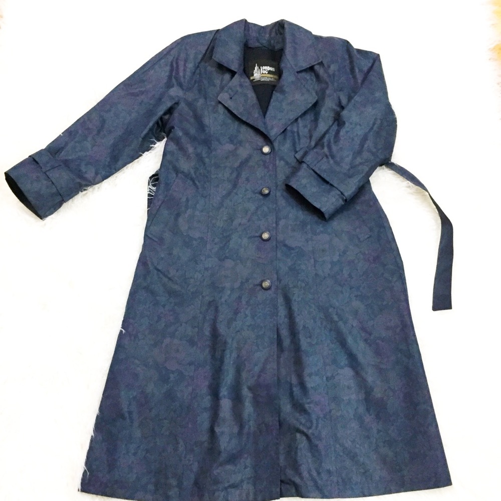 London Fog Rare Vintage Women’s Floral Trench